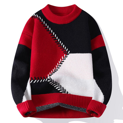 Jersey cuello redondo Colorblock-2