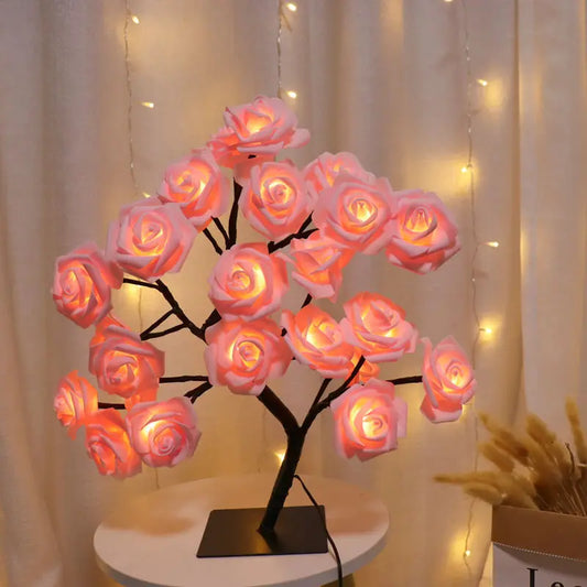 Decorative rose lamp