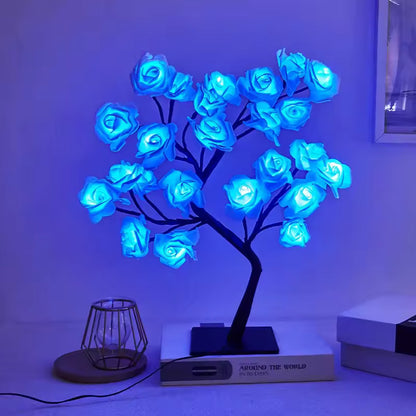 Luminária decorativa de rosas